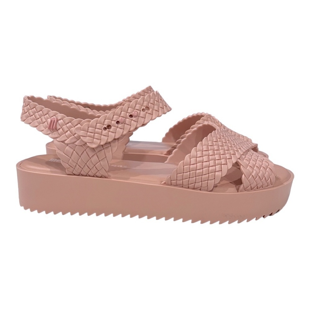MELISSA + SALINAS Hotness Light Pink Chunky Platform Jelly Sandals Size 8